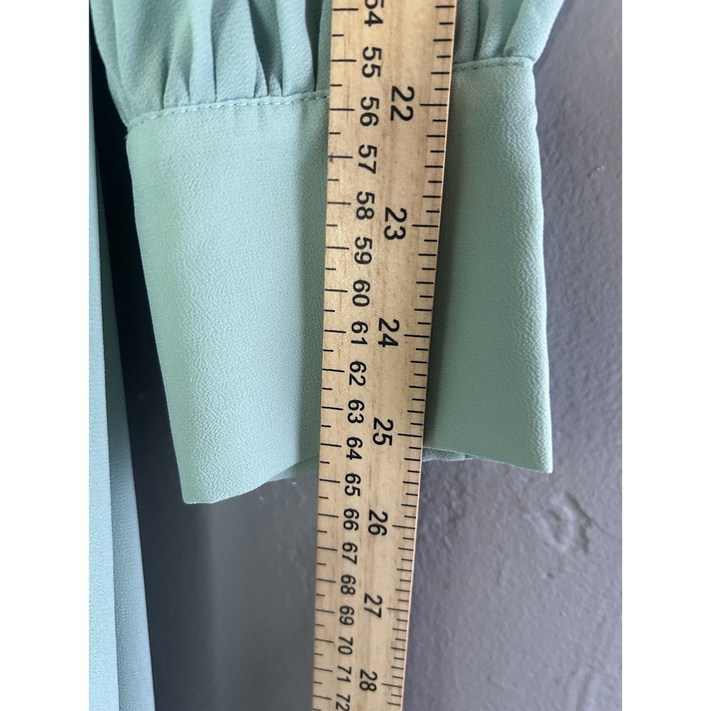 Women's Balticborn Mint Green Long Maxi Gown Size V Neckline Size L Bridesmaid - Picture 9 of 11